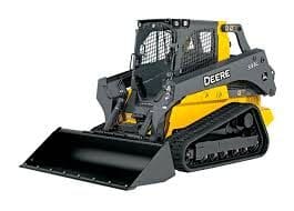 Compact tracked loader with front bucket